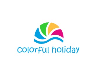 Projekt graficzny logo dla firmy online colorful holiday